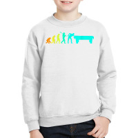 Funny Pool Billiards Monkey Evolution Billiard Table T Shirt Youth Sweatshirt | Artistshot