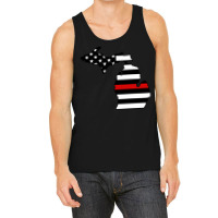 Firefighter T  Shirt Michigan Firefighter Thin Red Line T  Shirt Tank Top | Artistshot