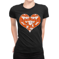 Cute Foxes Heart Forest Animal Lover Nature Wildlife Fox Ladies Fitted T-shirt | Artistshot