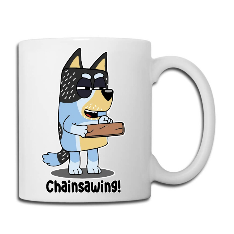 Custom Bluey Chainsaw Coffee Mug By Cm-arts - Artistshot