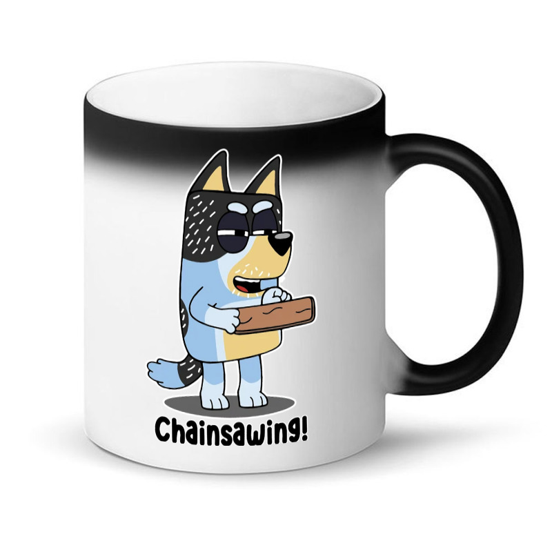 Custom Bluey Chainsaw Coffee Mug By Cm-arts - Artistshot