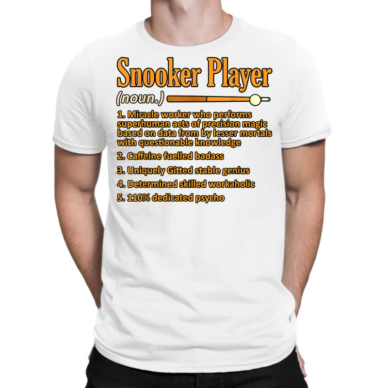 Snooker Player Definition Billiards Pool Sports Graphic T Shirt T-shirt | Artistshot