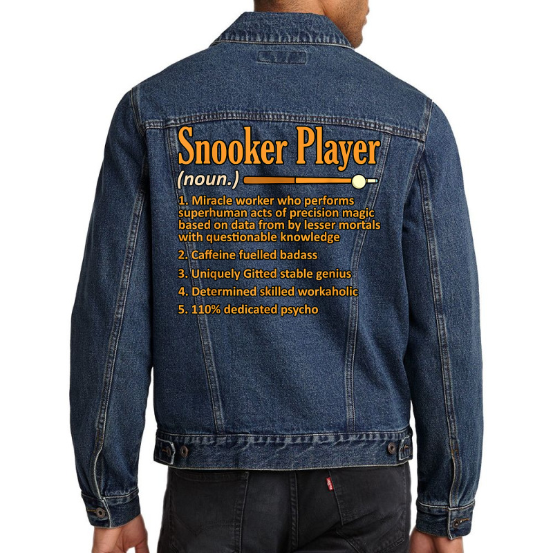 Snooker Player Definition Billiards Pool Sports Graphic T Shirt Men Denim Jacket | Artistshot