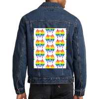 Vintage Photograp Judgemental Funny Gift Men Denim Jacket | Artistshot