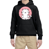 Kitten Meditating Youth Hoodie | Artistshot