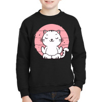 Kitten Meditating Youth Sweatshirt | Artistshot