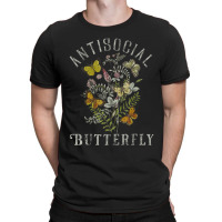 Antisocial Butterfly Fairy Grunge Fairycore Aesthetic Goth T-shirt | Artistshot