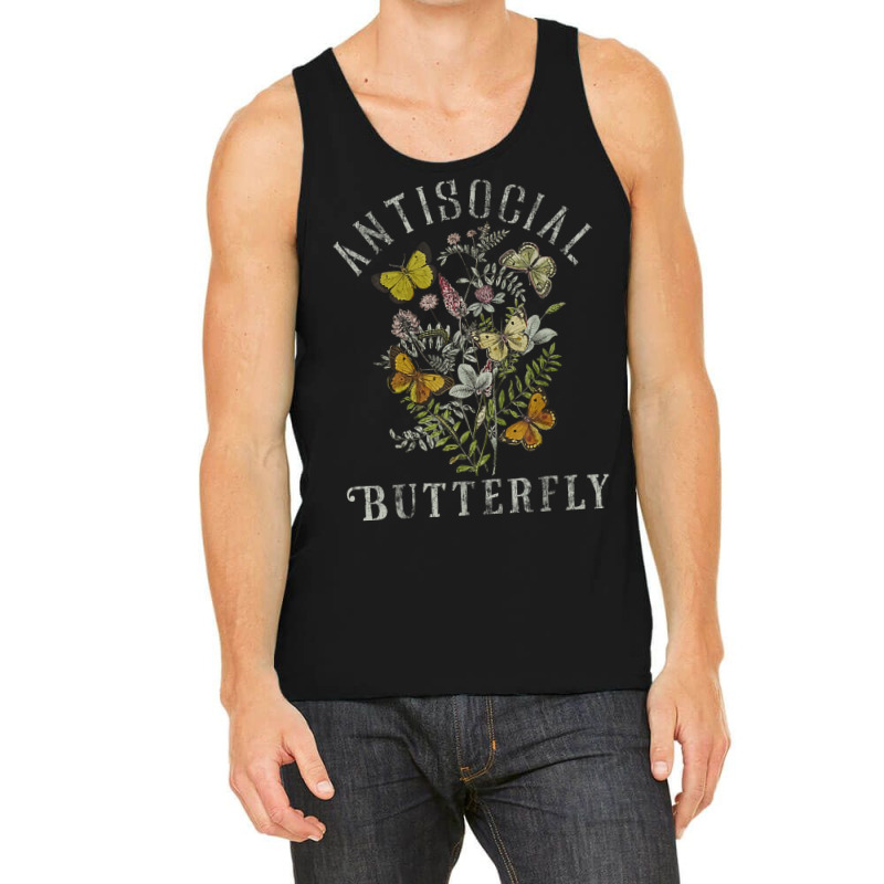 Antisocial Butterfly Fairy Grunge Fairycore Aesthetic Goth Tank Top | Artistshot