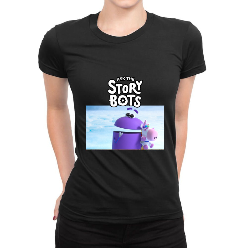 Ask The Storybots Ladies Fitted T-Shirt by yaukhti | Artistshot