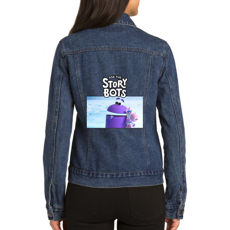 Ask The Storybots Ladies Denim Jacket by yaukhti | Artistshot