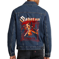 Lover Gift Deer Head Call Me Men Denim Jacket | Artistshot