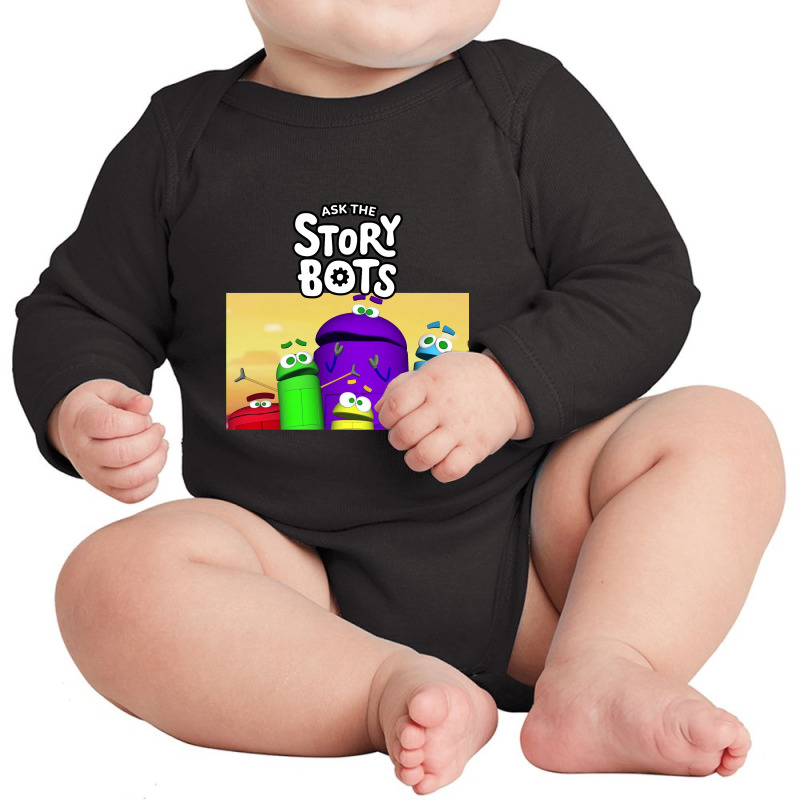 Ask The Storybots Long Sleeve Baby Bodysuit by yaukhti | Artistshot