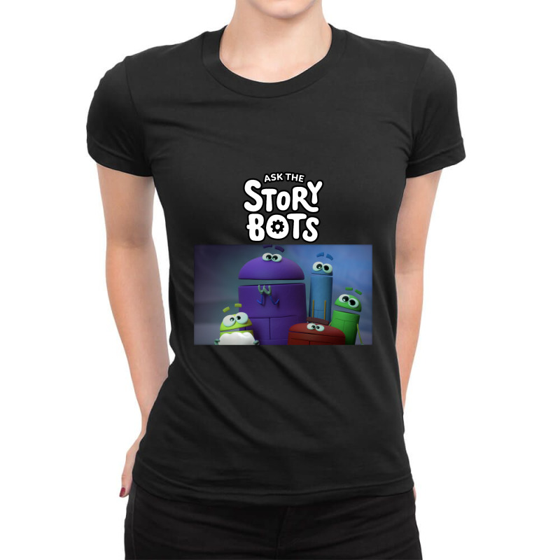 Ask The Storybots Ladies Fitted T-Shirt by yaukhti | Artistshot