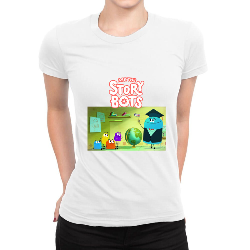 Ask The Storybots Ladies Fitted T-Shirt by yaukhti | Artistshot