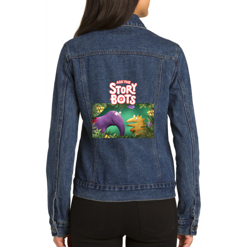 Ask The Storybots Ladies Denim Jacket by yaukhti | Artistshot