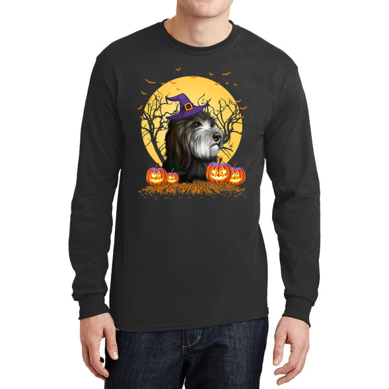 Holiday 365 Halloween Catalan Sheepdog Dog Pumpkin Long Sleeve Shirts by kaeskapper3 | Artistshot