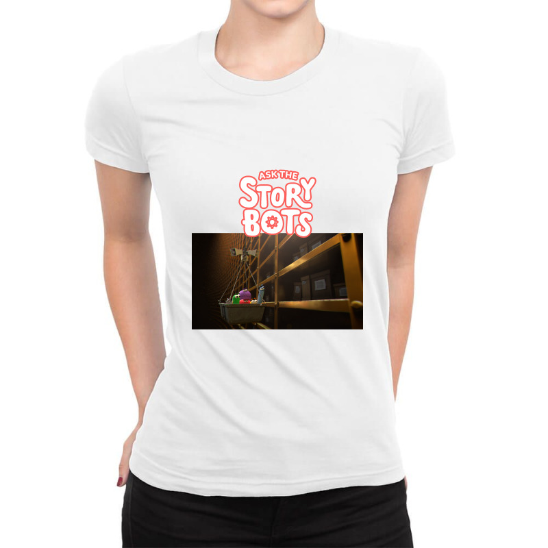 Ask The Storybots Ladies Fitted T-Shirt by yaukhti | Artistshot