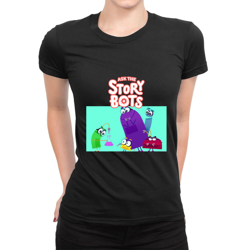 Ask The Storybots Ladies Fitted T-Shirt by yaukhti | Artistshot