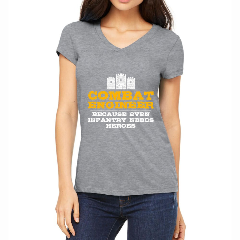 Combat Engineer   Engineer Gifts   Army Engineering T Shirt Women's V-Neck T-Shirt by TimothyMears89 | Artistshot