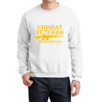 Combat Veteran Afghanistan T Crewneck Sweatshirt | Artistshot