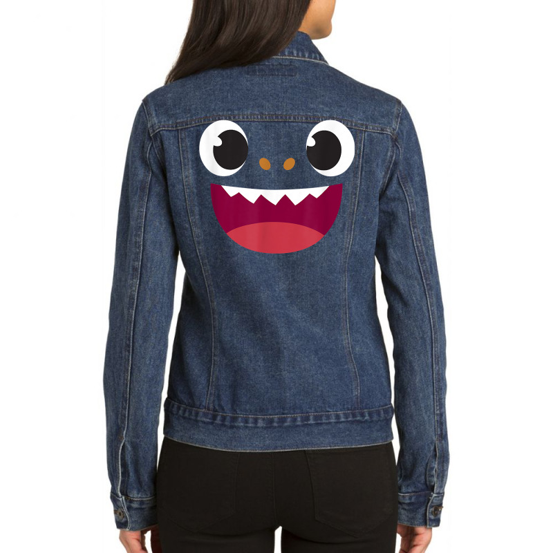 Pinkfong Baby Shark T Shirt Ladies Denim Jacket by texz | Artistshot