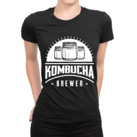 Kombucha Brewer Fermented Tea Fermentation Scoby Ladies Fitted T-shirt | Artistshot