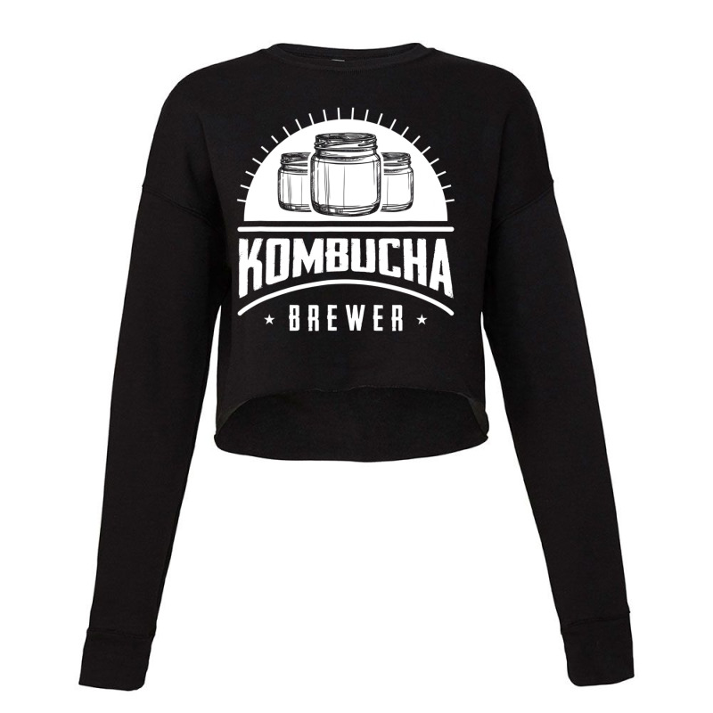 Kombucha Brewer Fermented Tea Fermentation Scoby Cropped Sweater by sabenasanweil | Artistshot