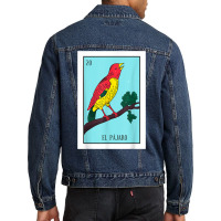 El Pajaro Lottery Card Gift The Bird Card Mexican Lottery T Shirt Men Denim Jacket | Artistshot