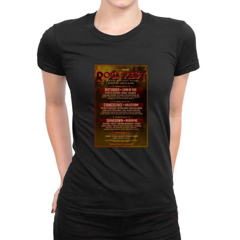 Rockfest Ladies Fitted T-Shirt by kingranger840404 | Artistshot