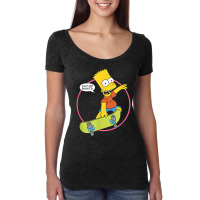 The Simpsons Bart Simpson Eat My Shorts T Shirt Women's Triblend Scoop T-shirt | Artistshot