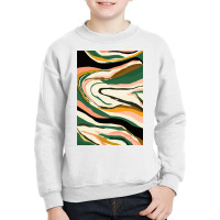 Modern Contemporer Digital Abstract Painting In Colors Youth Sweatshirt | Artistshot