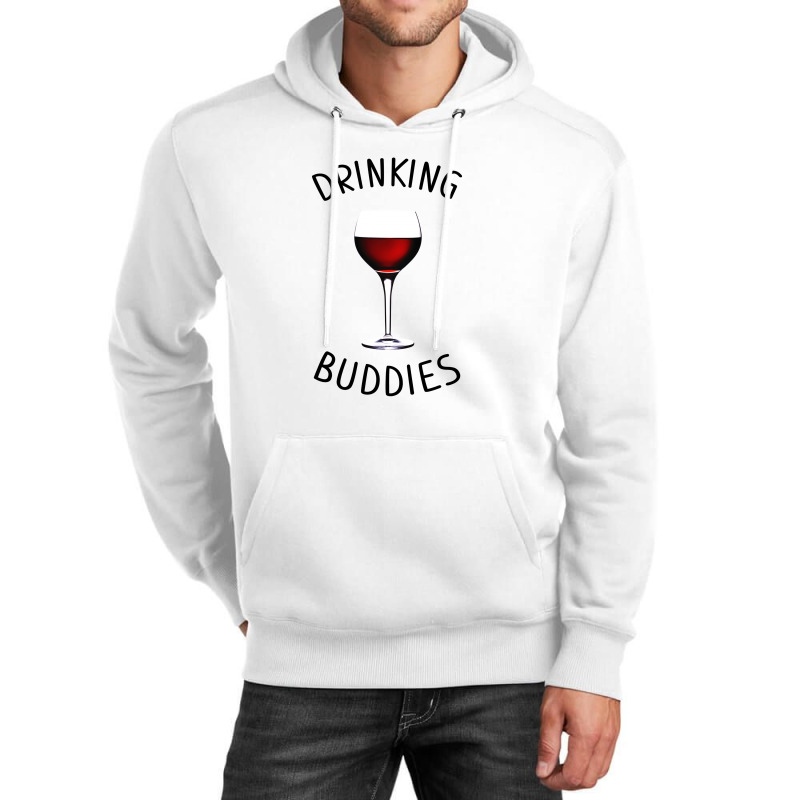 Drinking Buddies Wine Glasses Unisex Hoodie by Artees Artwork | Artistshot