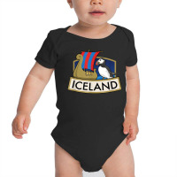 Iceland Shirt Country Puffin Vacation Gift T Shirt Baby Bodysuit | Artistshot