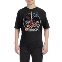 Thundercats Group Shot Vintage Circle T Shirt Youth Tee | Artistshot