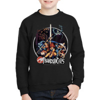 Thundercats Group Shot Vintage Circle T Shirt Youth Sweatshirt | Artistshot