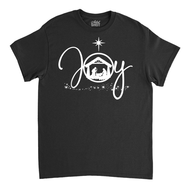 Christian Christmas Joy Jesus Nativity Scene Faith Gift T Shirt Classic T-shirt by jenneyljkalasoha | Artistshot