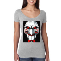 Scary Face Women's Triblend Scoop T-shirt | Artistshot