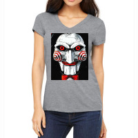 Scary Face Women's V-neck T-shirt | Artistshot