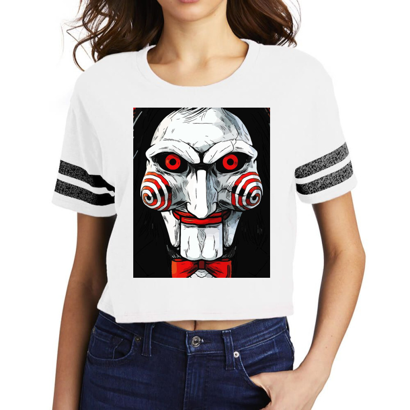 Scary Face Scorecard Crop Tee by hugo chanavaro | Artistshot