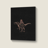 Cool Dinosaur Spinosaurus T  Shirt1541 Portrait Canvas Print | Artistshot