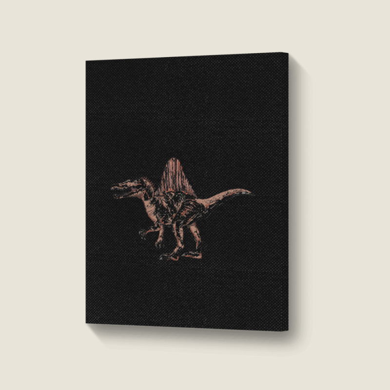 Cool Dinosaur Spinosaurus T  Shirt1541 Portrait Canvas Print | Artistshot