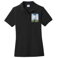 Monet's Woman With A Parasol  Modern Art Famous Painting T Shirt Ladies Polo Shirt | Artistshot