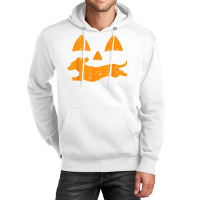 Pumpkin Eyes Dachshund Funny Halloween Jack O Lantern Dog T Shirt Unisex Hoodie | Artistshot