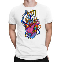 Cyborg Robot Heart Vaporwave Futuristic Cyberpunk Clothing T Shirt T-shirt | Artistshot