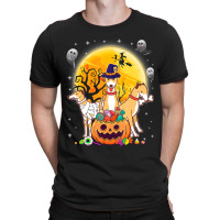 Whippets Dog Mummy Witch Moon Ghosts Happy Halloween Day 119 T-shirt | Artistshot