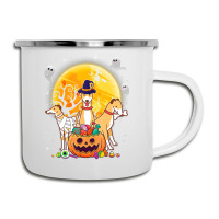 Whippets Dog Mummy Witch Moon Ghosts Happy Halloween Day 119 Camper Cup | Artistshot