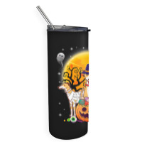 Whippets Dog Mummy Witch Moon Ghosts Happy Halloween Day 119 Skinny Tumbler | Artistshot