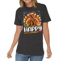 Cocker Spaniel Dog Halloween Christmas Happy Hallothanksmas Vintage T-shirt | Artistshot