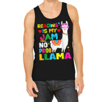 Read Teacher No Prob Llama Rainbow   Reading Is My Jam T Shirt Tank Top | Artistshot