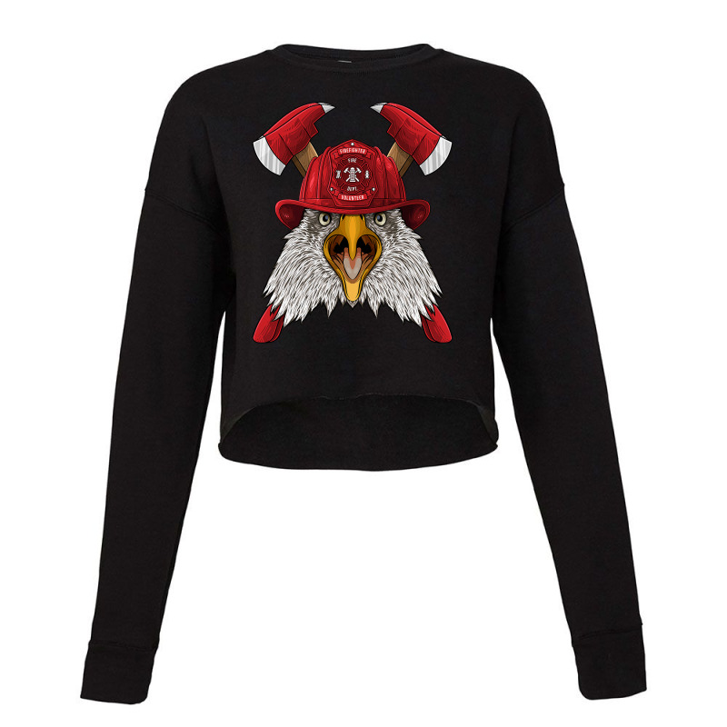 Firefighter Eagle Fireman Boys Kids Fire Rescue Animal 257 Cropped Sweater by pester | Artistshot